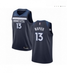 Mens Minnesota Timberwolves 13 Shabazz Napier Swingman Navy Blue Basketball Jersey Icon Edition 
