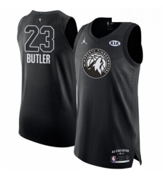 Mens Nike Jordan Minnesota Timberwolves 23 Jimmy Butler Authentic Black 2018 All Star Game NBA Jersey 