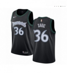 Mens Nike Minnesota Timberwolves 36 Dario Saric Authentic Black Hardwood Classics Jersey 