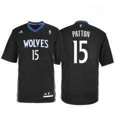 Minnesota Timberwolves 15 Justin Patton Alternate Black New Swingman Stitched NBA Jersey 