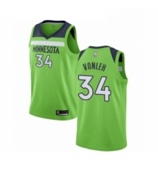 Womens Minnesota Timberwolves 34 Noah Vonleh Swingman Green Basketball Jersey Statement Edition 