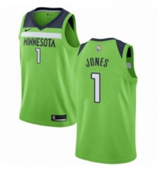 Womens Nike Minnesota Timberwolves 1 Tyus Jones Authentic Green NBA Jersey Statement Edition