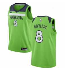 Womens Nike Minnesota Timberwolves 8 Jerryd Bayless Swingman Green NBA Jersey Statement Edition 
