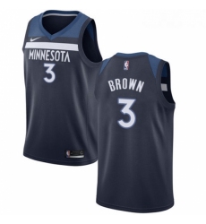 Youth Nike Minnesota Timberwolves 3 Anthony Brown Swingman Navy Blue Road NBA Jersey Icon Edition 