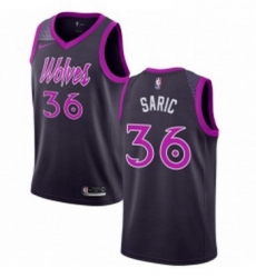 Youth Nike Minnesota Timberwolves 36 Dario Saric Swingman Purple NBA Jersey City Edition 