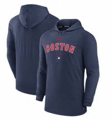 Men Boston Red Sox Navy Dri FIT Early Work Pullover Hoodie