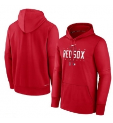 Men Boston Red Sox Red Collection Pregame Performance Pullover Hoodie
