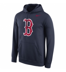 Men MLB Boston Red Sox Nike Logo Performance Pullover Hoodie Navy