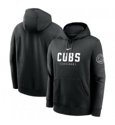 Mens Nike Black Chicago Cubs Fashion Club Pullover Hoodie