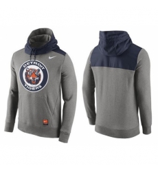 MLB Men Detroit Tigers Nike Gray Cooperstown Collection Hybrid Pullover Hoodie