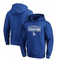 Men Los Angeles Dodgers 2020 World Series Champions Logo Pullover Hoodie Royal