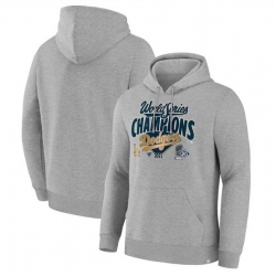 Men Los Angeles Dodgers Grey 2025 World Series Champions Locker Room Hoodie