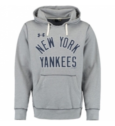 Men MLB New York Yankees Under Armour Legacy Fleece Hoodie Gray