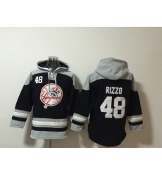 Men New York Yankees 48 Anthony Rizzo Stitched Hoodie