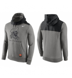 MLB Men Pittsburgh Pirates Nike Gray Cooperstown Collection Hybrid Pullover Hoodie