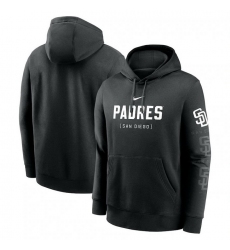 Mens Nike Black San Diego Padres Fashion Club Pullover Hoodie