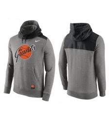 MLB Men San Francisco Giants Nike Gray Cooperstown Collection Hybrid Pullover Hoodie