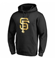 Men MLB San Francisco Giants Gold Collection Pullover Hoodie Black