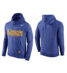 MLB Men Seattle Mariners Nike Blue Hybrid Hoodie