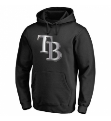 Men MLB Tampa Bay Rays Platinum Collection Pullover Hoodie Black