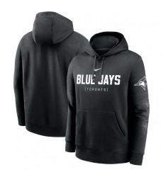 Mens Nike Black Toronto Blue Jays Fashion Club Pullover Hoodie