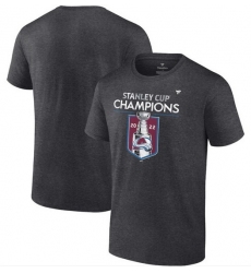 Men Colorado Avalanche Heathered Charcoal 2022 Stanley Cup Champions Jersey Roster T Shirt