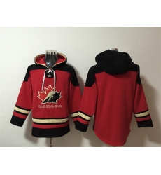 Men Team Canada Blank Red Black Ageless Must Have Lace Up Pullover Hoodie Men Team Canada Blank Red Black Ageless Must Have Lace Up Pullover Hoodie