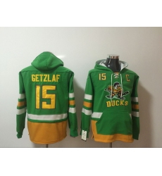 Men's Anaheim Ducks#15 Ryan Getzlaf Stitched Hoody
