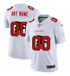 Men Women Youth Toddler Atlanta Falcons Custom White Men Nike Team Logo Dual Overlap Limited NFL Jersey