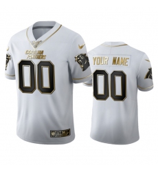 Men Women Youth Toddler Carolina Panthers Custom Men Nike White Golden Edition Vapor Limited NFL 100 Jersey