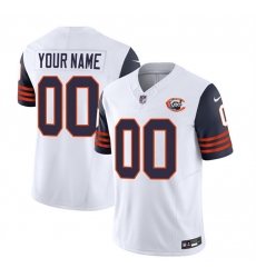 Men Women youth Chicago Bears Active Player Custom 2023 F U S E  White Navy Throwback Limited Stitched Football JerseyS