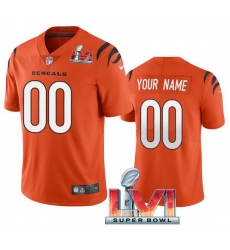 Men Women Youth Cincinnati Bengals ACTIVE PLAYER Custom 2022 Orange Super Bowl LVI Vapor Limited Stitched Jersey