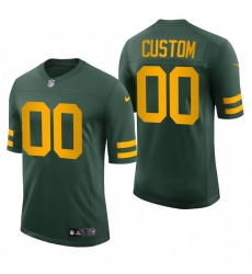 Men Women Youth Custom Green Bay Packers 50s Classic Throwback Vapor Limited Jersey Green Stitched