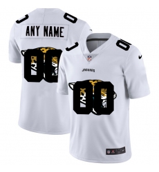 Men Women Youth Toddler Jacksonville Jaguars Custom White Men Nike Team Logo Dual Overlap Limited NFL Jersey