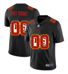 Men Women Youth Toddler Kansas City Chiefs Custom Men Nike Team Logo Dual Overlap Limited NFL Jerseyey Black
