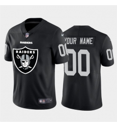 Men Women Youth Toddler Las Vegas Raiders Custom Black Men Nike Big Team Logo Vapor Limited NFL Jersey