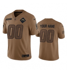 Men Women youth Los Angeles Chargers Active Player Custom 2023 Brown Salute To Service Limited Stitched Jersey