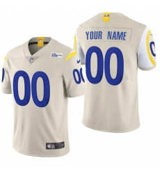 Men Women Youth Toddler Los Angeles Rams Custom Men Nike Bone 2020 Vapor Untouchable Limited NFL Jersey