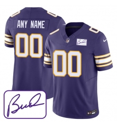Men Women youth Minnesota Vikings Active Player Custom Purple 2023 F U S E  Bud Grant Patch Limited Stitched Jersey