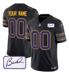 Men Women youth Minnesota Vikings Customized Black 2023 F U S E  Bud Grant Patch Limited Stitched Football Jersey
