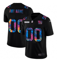 Men Women Youth Toddler New York Giants Custom Men Nike Multi Color Black 2020 NFL Crucial Catch Vapor Untouchable Limited Jersey