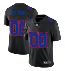 Men Women Youth Toddler New York Giants Custom Men Nike Team Logo Dual Overlap Limited NFL Jerseyey Black