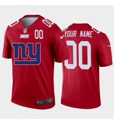 Men Women Youth Toddler New York Giants Custom Red Men Nike Big Team Logo Player Vapor Limited NFL Jersey
