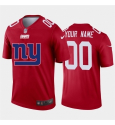 Men Women Youth Toddler New York Giants Custom Red Men Nike Big Team Logo Vapor Limited NFL Jersey