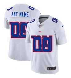 Men Women Youth Toddler New York Giants Custom White Men Nike Team Logo Dual Overlap Limited NFL Jersey