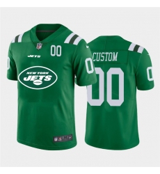 Men Women Youth Toddler New York Jets Custom Green Men Nike Big Team Logo Player Vapor Limited NFL Jersey