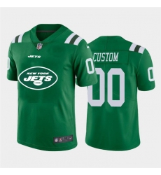 Men Women Youth Toddler New York Jets Custom Green Men Nike Big Team Logo Vapor Limited NFL Jersey