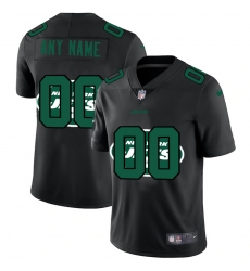 Men Women Youth Toddler New York Jets Custom Men Nike Team Logo Dual Overlap Limited NFL Jerseyey Black