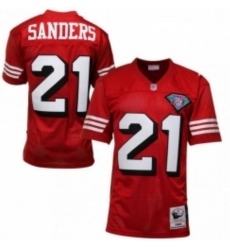 49ers Customized Throwback Mitchell Ness Red Jersey