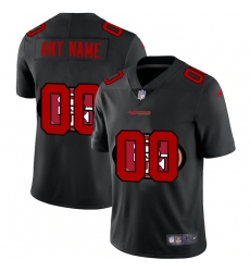 Men Women Youth Toddler San Francisco 49ers Custom Men Nike Team Logo Dual Overlap Limited NFL Jerseyey Black